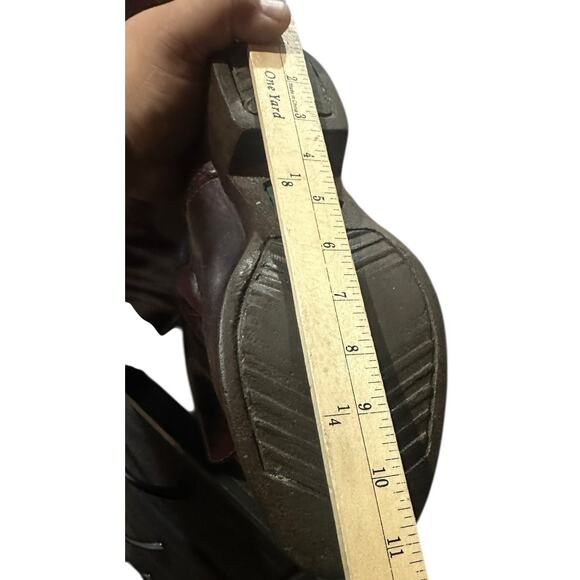 Vintage Northlake Mid Calf Pull On Brown Western Mens Boots Size 9 Oil Resistant - Picture 8 of 10